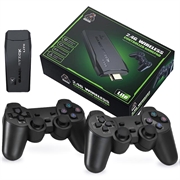 Clé HDMI Y3 Lite pour jeux vidéo avec deux manettes sans fil 2.4G - 3000 jeux intégrés, 32G