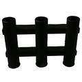 Support de canne à pêche en ABS YJ-ZJ-010 pour bateau - avec trous - Noir