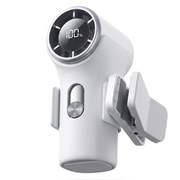 Mini-ventilateur portable à pince YS-G10 avec écran numérique - Blanc