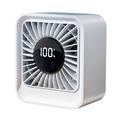 Ventilateur de bureau rechargeable par USB YS-G7 à 8 vitesses - Blanc