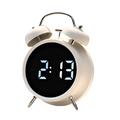 YY6031 Réveil numérique ultra-puissant avec activation vocale - 120dB - Blanc