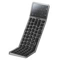 Clavier sans fil Yesido KB49 à trois volets avec pavé tactile, pavé numérique et support - Anglais