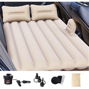 Matelas gonflable pour voiture ZD-431 avec 2 oreillers et pompe à air - Beige