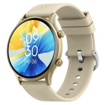 ZL73J Montre intelligente de surveillance de la santé avec appel Bluetooth - 1.39" - Beige