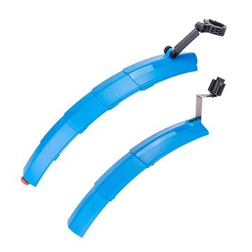 ZTTO ZT03 2 pièces ensemble de garde-boue de vélo avant + arrière avec feu arrière (avec accessoire d\'installation) - bleu
