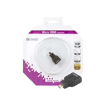 Adaptateur Micro HDMI de Deltaco - Noir