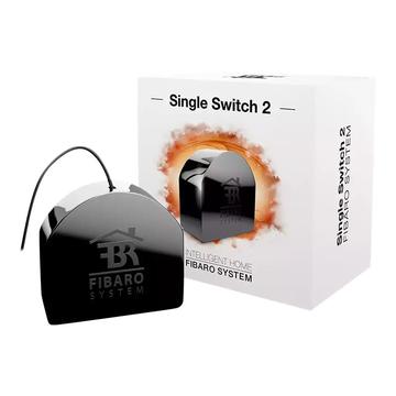 Contrôleur de Prise Fibaro Single Switch 2 - Noir