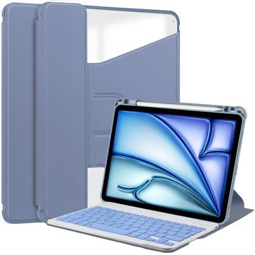 Étui intelligent pivotant à 360° iPad Air 11 2024/2025 avec clavier Bluetooth - Violet