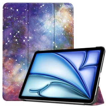 Étui à Rabat Smart iPad Air 13 (2024) - Série Tri-Fold - Galaxie