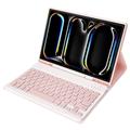 Étui iPad Pro 11 2024/2025 avec Clavier Bluetooth - Rose