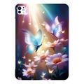 Coque iPad Pro 13 (2024) en TPU Stylish Ultra Fin - Papillon Floral