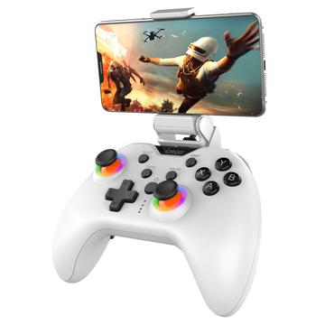 iPega PG-9111B Silent Wireless Gaming Controller with RGB - Android/iOS/PS4/PC/Switch - Blanc