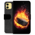 Étui Portefeuille Premium iPhone 11 - Hockey sur Glace