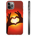 Coque iPhone 11 Pro Max en TPU - Silhouette de Coeur