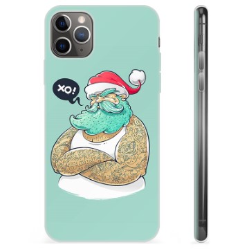 Coque iPhone 11 Pro Max en TPU - Père Noël Moderne