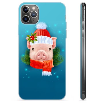 Coque iPhone 11 Pro Max en TPU - Cochonnet d\'Hiver