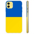 Coque iPhone 11 en TPU Drapeau Ukraine - Jaune et bleu clair