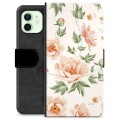 Étui Portefeuille Premium iPhone 12 - Motif Floral