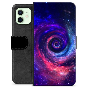 Étui Portefeuille Premium iPhone 12 - Galaxie