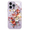 Coque hybride iPhone 12/12 Pro Bouquet de fleurs - Violete