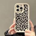 Coque iPhone 12 Pro en TPU à imprimé léopard - Blanche