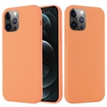 Coque iPhone 12/12 Pro en Silicone Liquide - Compatible MagSafe - Orange