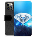 Étui Portefeuille Premium iPhone 12 Pro Max - Diamant