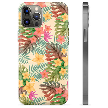 Coque iPhone 12 Pro Max en TPU - Fleurs Roses