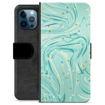 Étui Portefeuille Premium iPhone 12 Pro - Menthe Verte