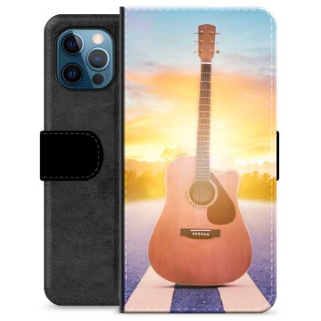 Étui Portefeuille Premium iPhone 12 Pro - Guitare