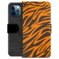 Étui Portefeuille Premium iPhone 12 Pro - Tigre