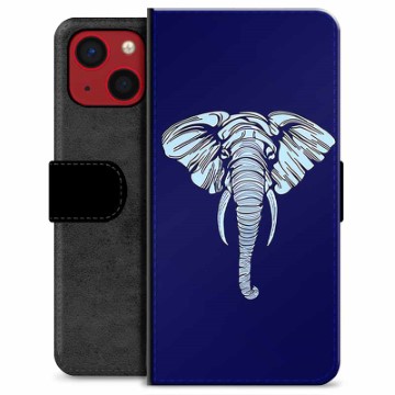 Étui Portefeuille Premium iPhone 13 Mini - Éléphant