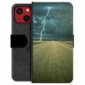 Étui Portefeuille Premium iPhone 13 Mini - Orage