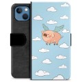 Étui Portefeuille Premium iPhone 13 - Cochon Volant