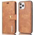 Étui Portefeuille iPhone 13 Pro Max Détachable DG.Ming 2-en-1 - Marron