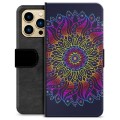 Étui Portefeuille Premium iPhone 13 Pro Max - Mandala Coloré