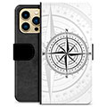 Étui Portefeuille Premium iPhone 13 Pro Max - Boussole