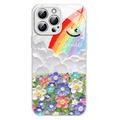 Coque hybride iPhone 13 Pro Max Sourire et arc-en-ciel