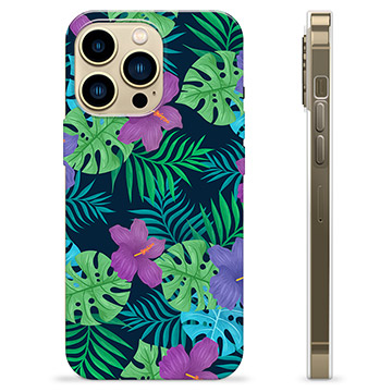 Coque iPhone 13 Pro Max en TPU - Fleurs Tropicales