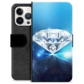 Étui Portefeuille Premium iPhone 13 Pro - Diamant