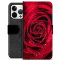 Étui Portefeuille Premium iPhone 13 Pro - Rose