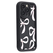  Coque TPU antichoc élégante iPhone 13 Pro avec bords relevés - Noire / Gros nœud