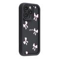 Coque TPU antichoc élégante iPhone 13 Pro avec bords surélevés - noire / arc