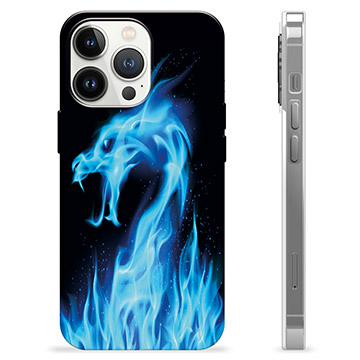 Coque iPhone 13 Pro en TPU - Dragon Feu Bleu