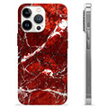 Coque iPhone 13 Pro en TPU - Marbre Rouge