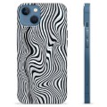 Coque iPhone 13 en TPU - Zèbre Hypnotisant