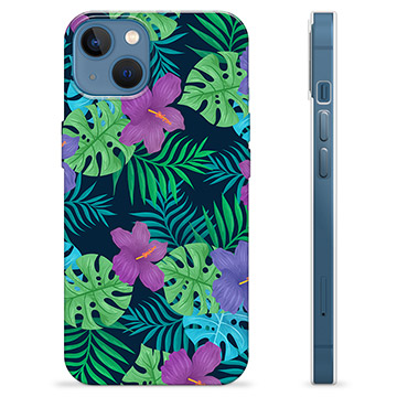 Coque iPhone 13 en TPU - Fleurs Tropicales