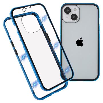 Coque Magnétique iPhone 14 avec Verre Trempé - Bleue
