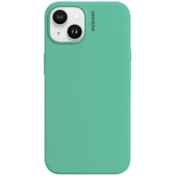 Coque iPhone 14 en Silicone Nudient Base - Vert Menthe