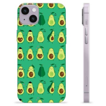 Coque iPhone 14 Plus en TPU - Avocado Pattern